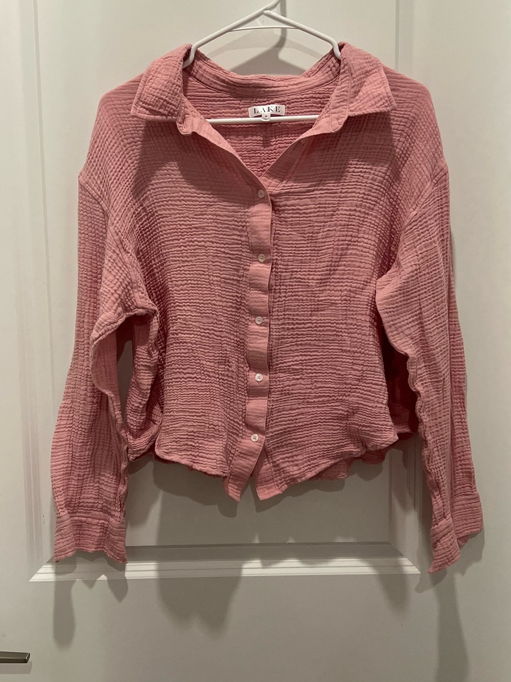 LAKE Pajamas Pink Gauze Top
